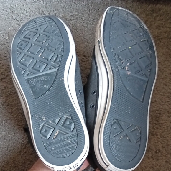 Converse Black and White High-Top Sneakers - Picture 2 of 2